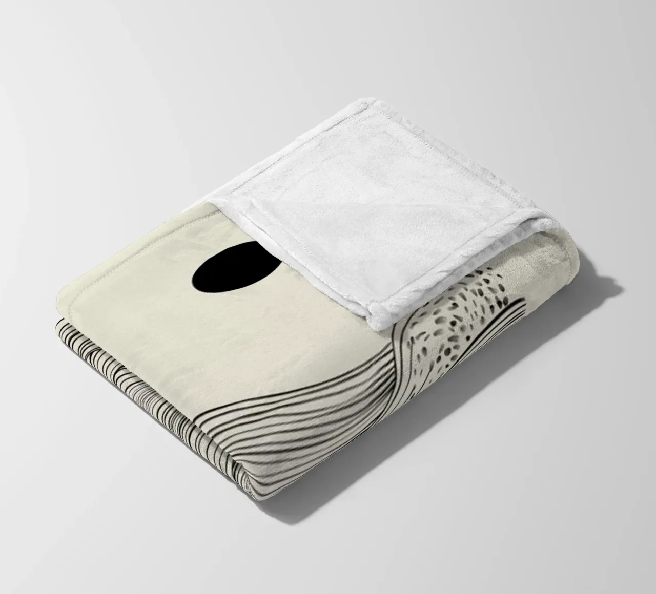 Speckled Waves fleecedeken van Graphite