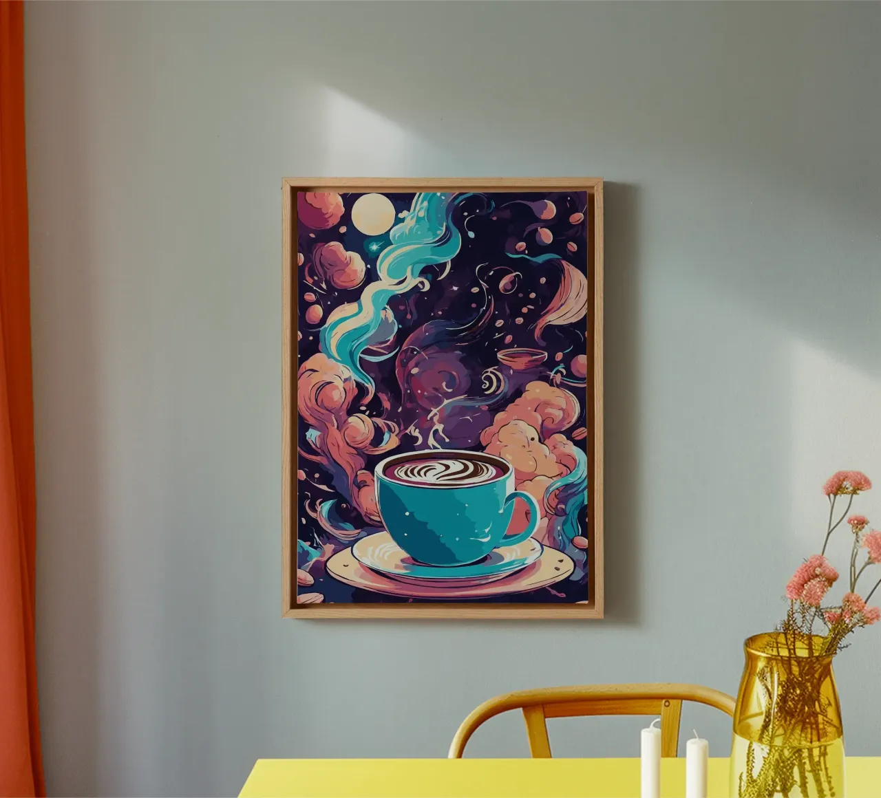 tazza da caffè tela con Cornice a cassetta da Kevin Walters