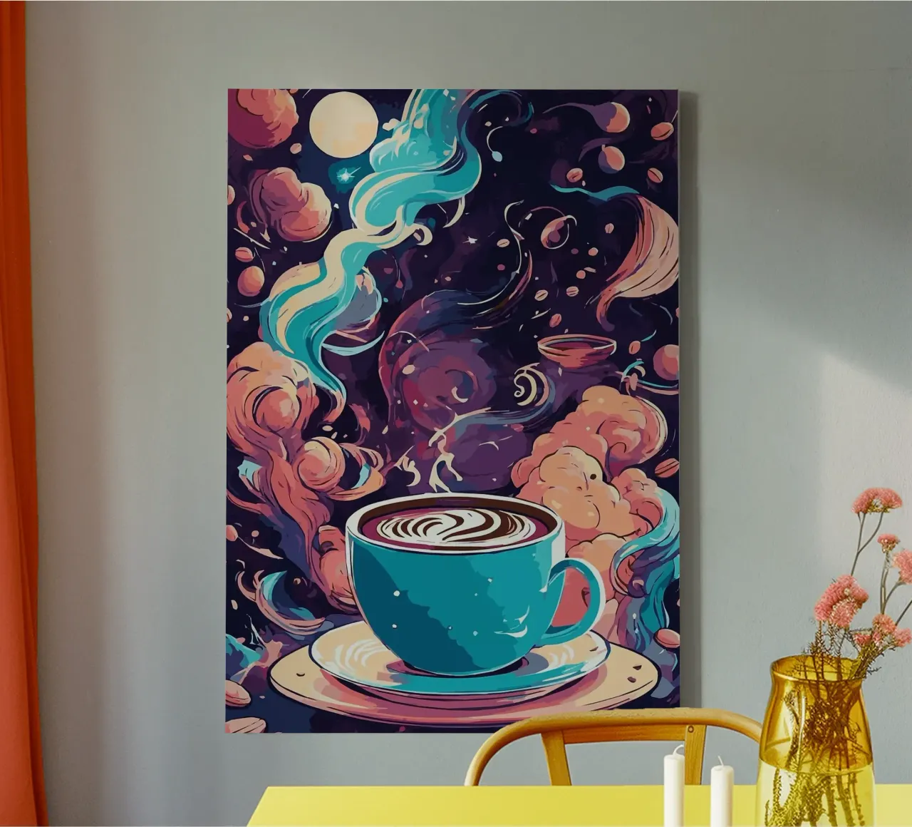 tazza da caffè tela con Cornice a cassetta da Kevin Walters