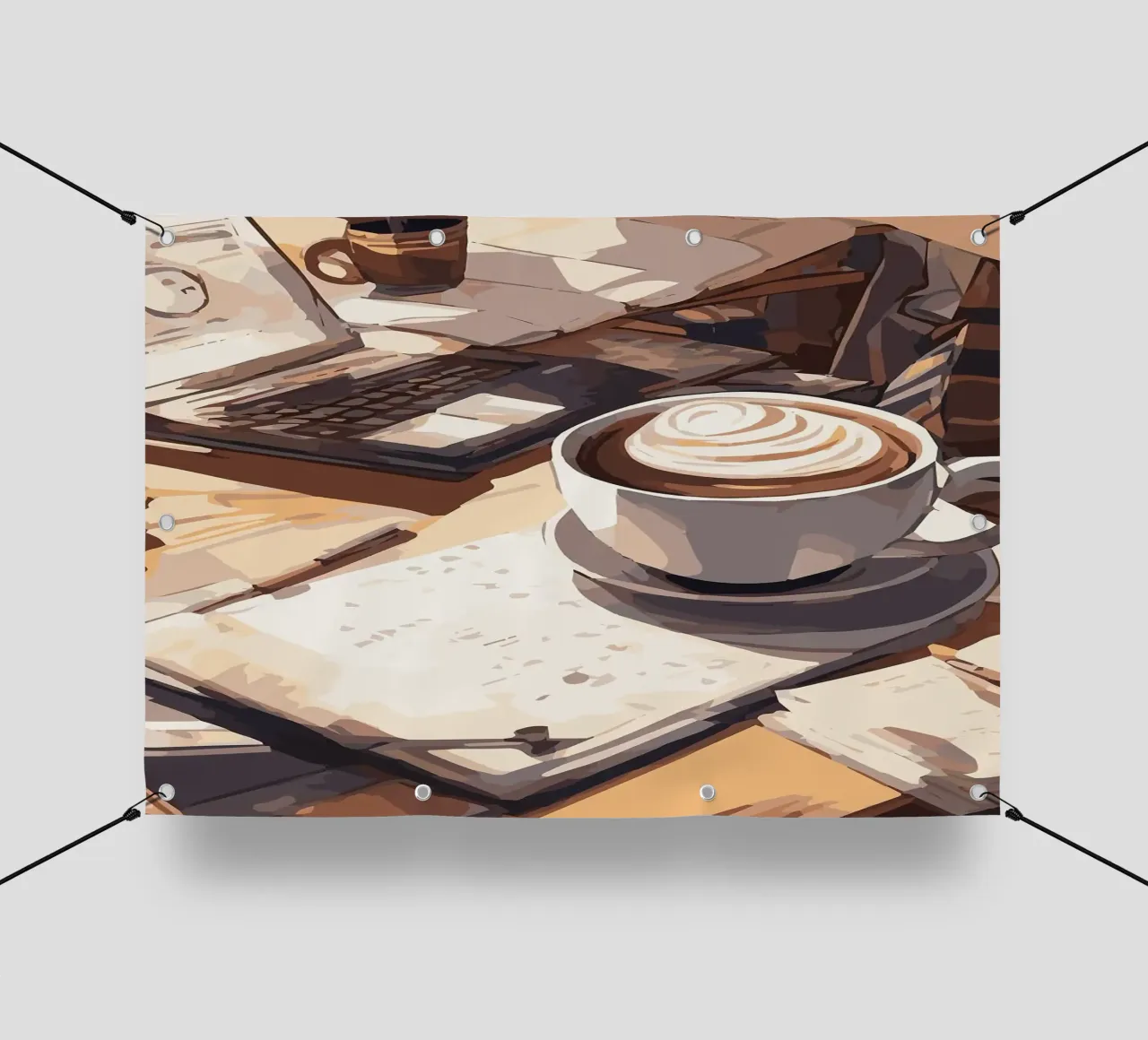 tazza da caffè telo in pvc da Kevin Walters