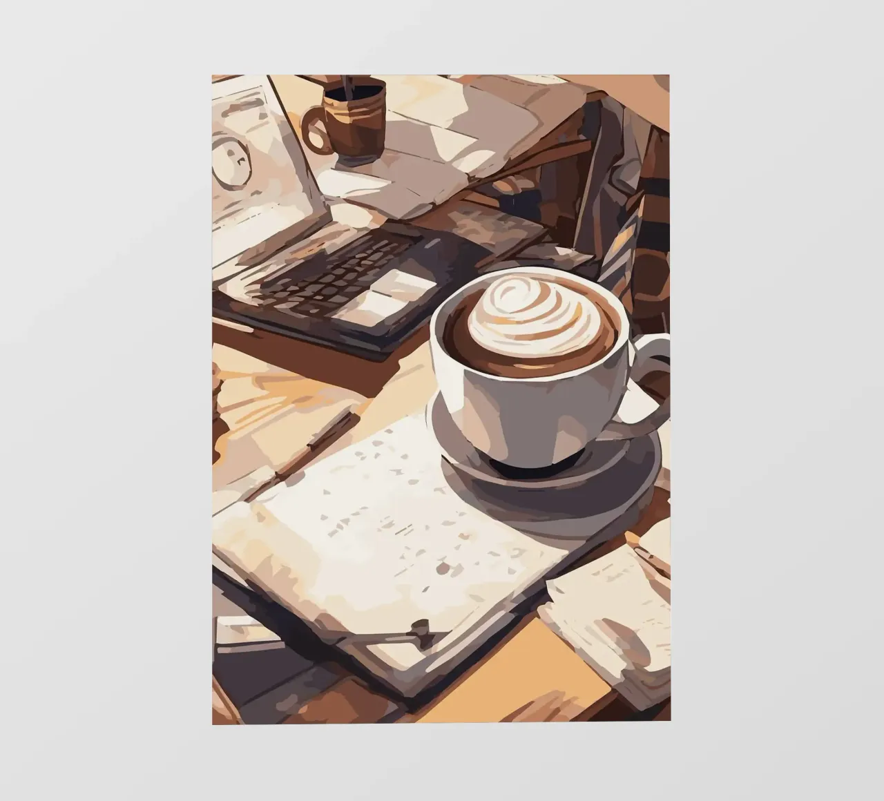 tazza da caffè telo in pvc da Kevin Walters