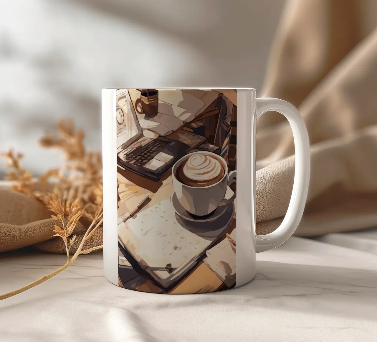 coffee cup ceramic mug by Kevin Walters