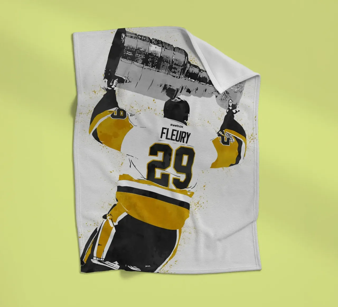 Marc-Andre Fleury Pittsburgh Penguins coperta in pile da tenten