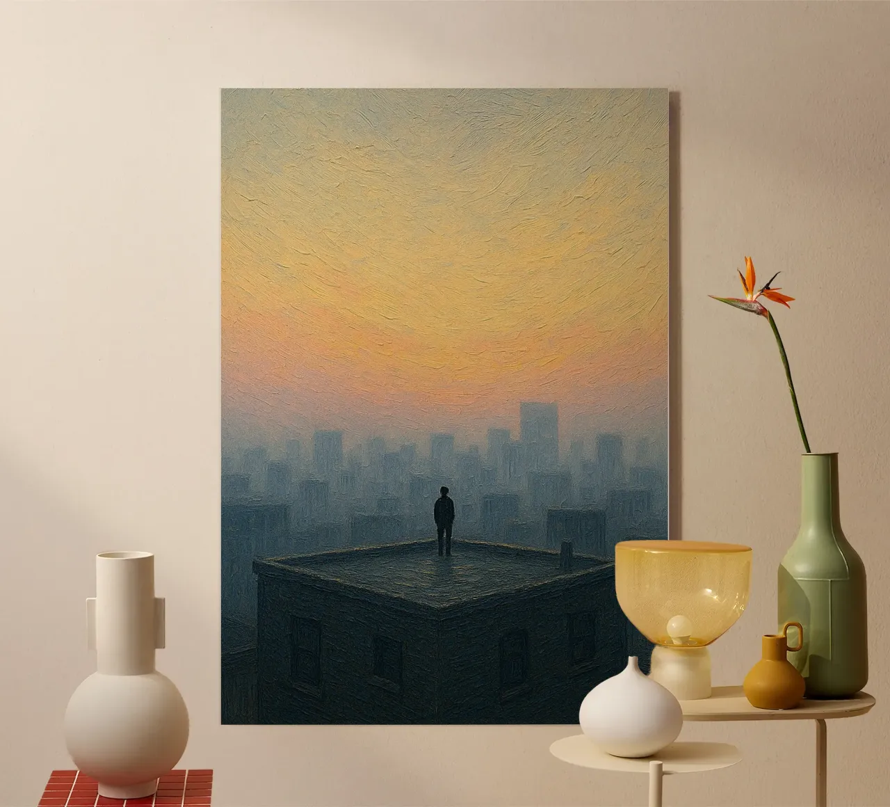 Dawn’s Quiet Vigil Acryl-Glas von Mosaic Dialogue