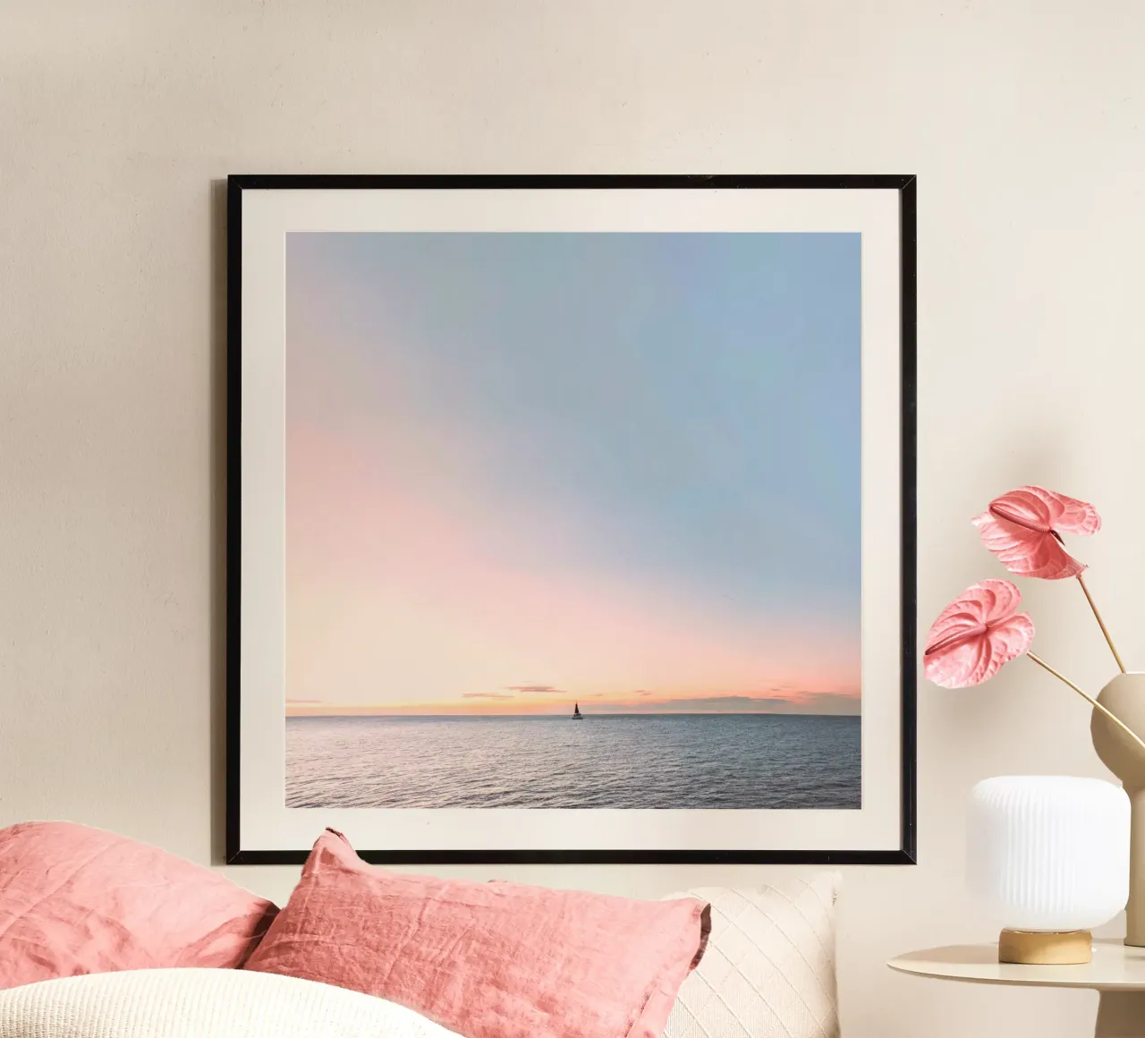 Sail Away to Serenity: Your Daily Dose of Sunset Bliss carta hahnemühle da zenitt
