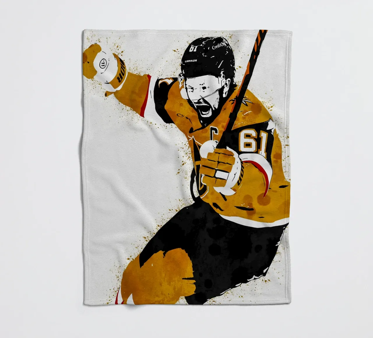 Mark Stone coperta in pile da tenten