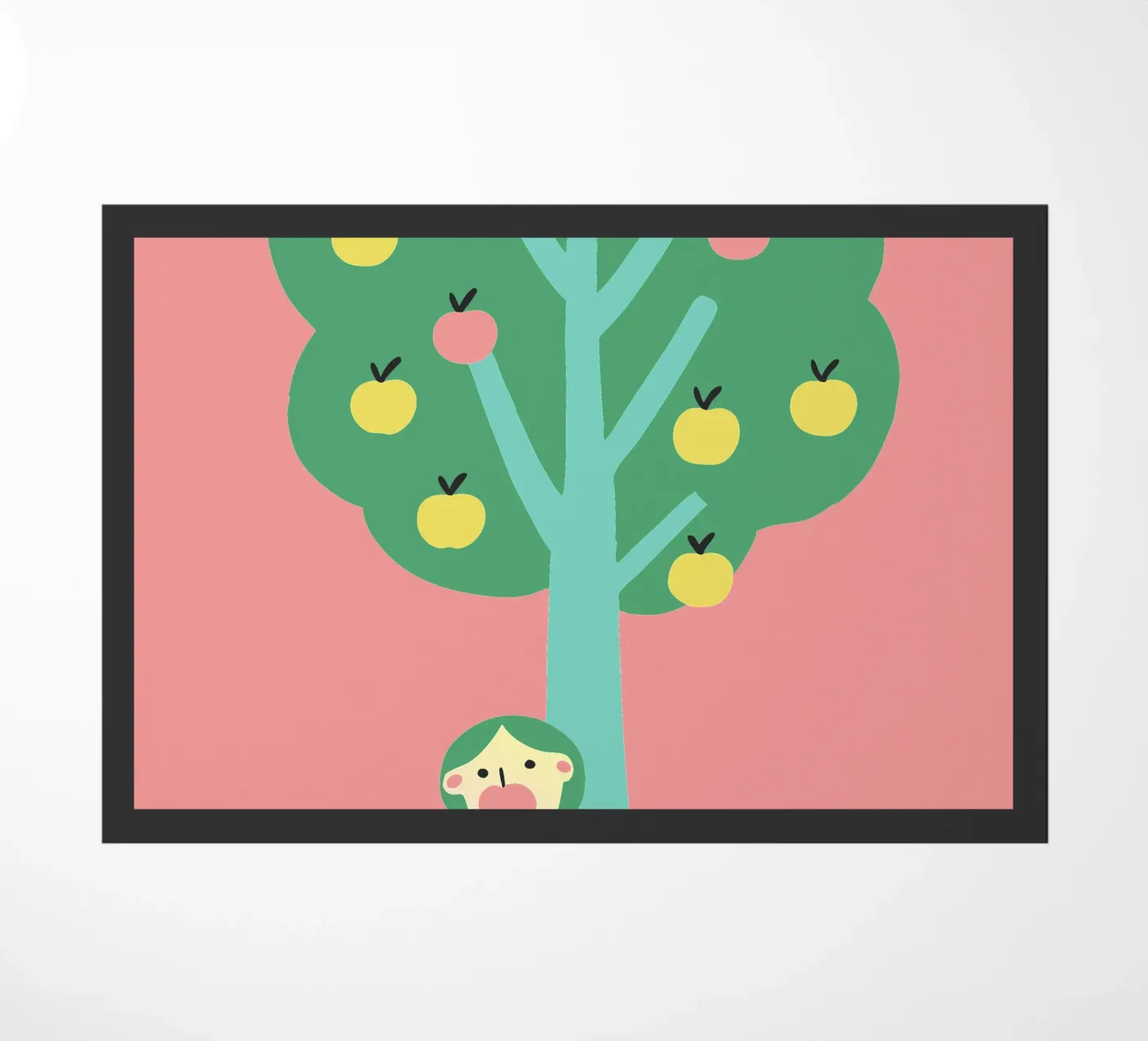 Eat an apple Fußmatte von TRENDY POSTER SHOP