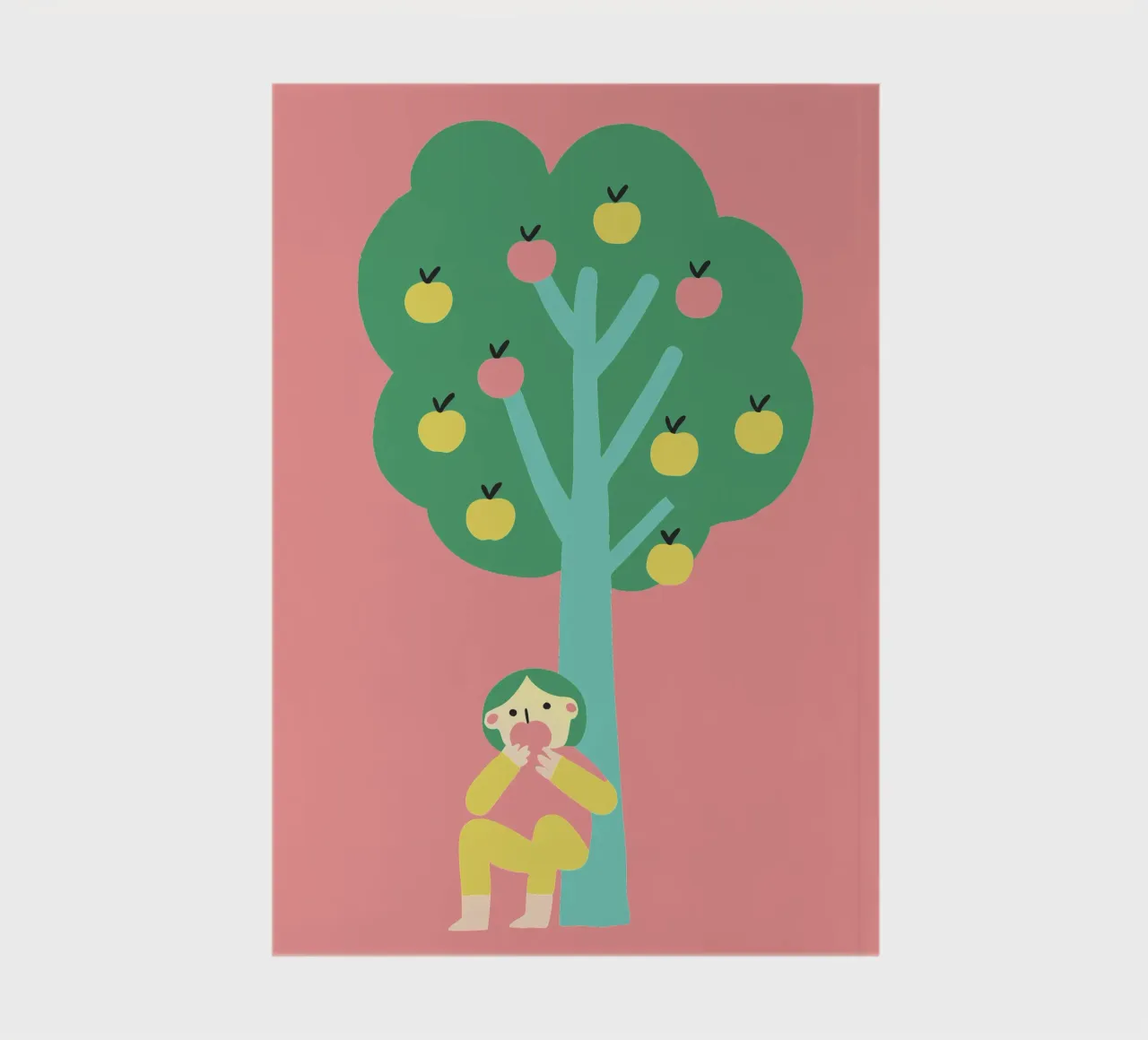 Manger une pomme carnet de notes de TRENDY POSTER SHOP