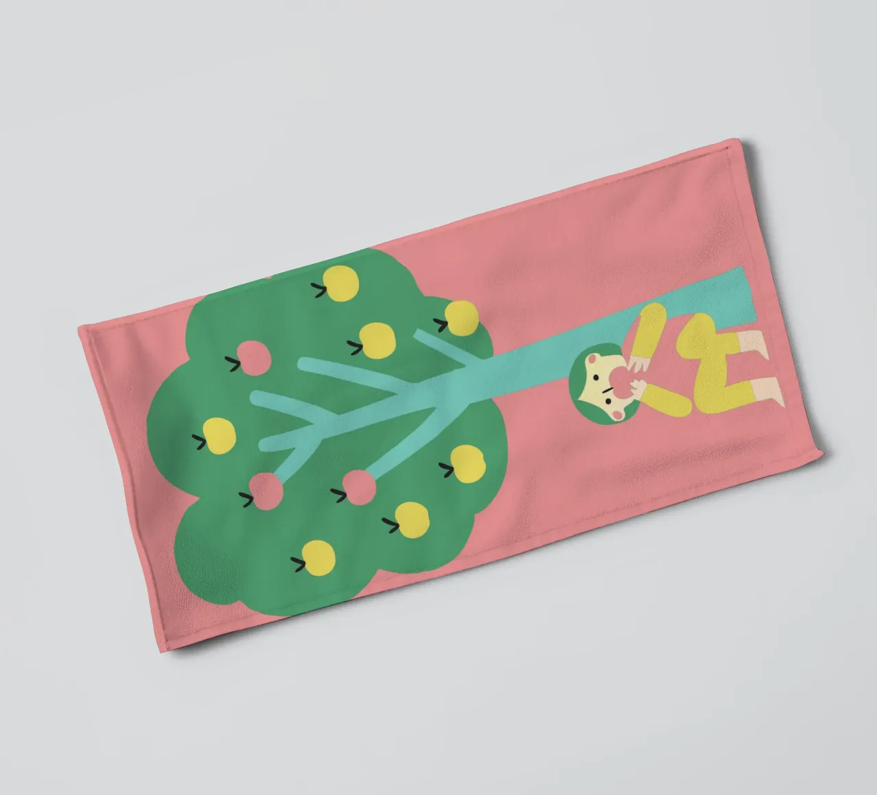 Manger une pomme serviette de bain de TRENDY POSTER SHOP