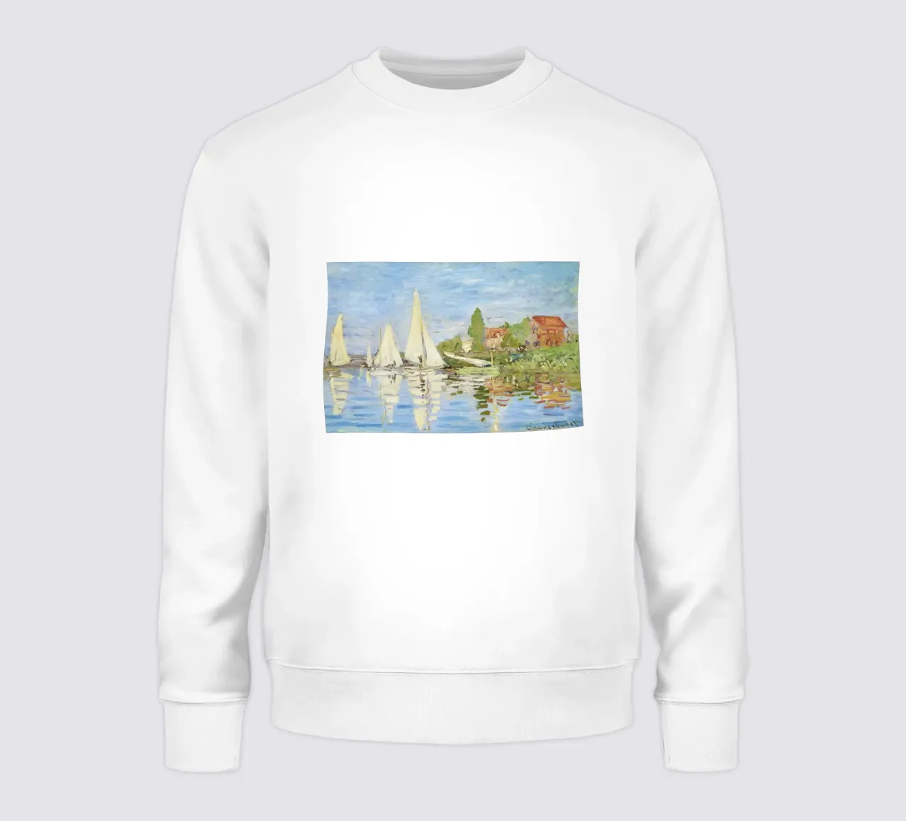 Regatas en Argenteuil" (1872) de Claude Monet sudadera de Monet Art Prints