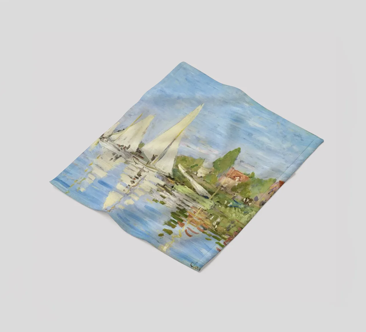 Regate ad Argenteuil" di Claude Monet (1872). coperta in pile da Monet Art Prints