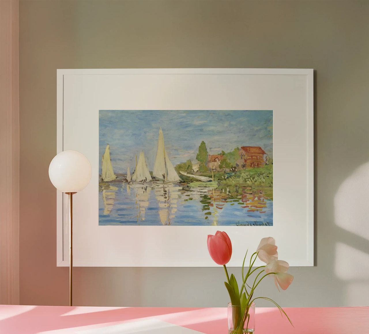 Regate ad Argenteuil" di Claude Monet (1872). poster da Monet Art Prints