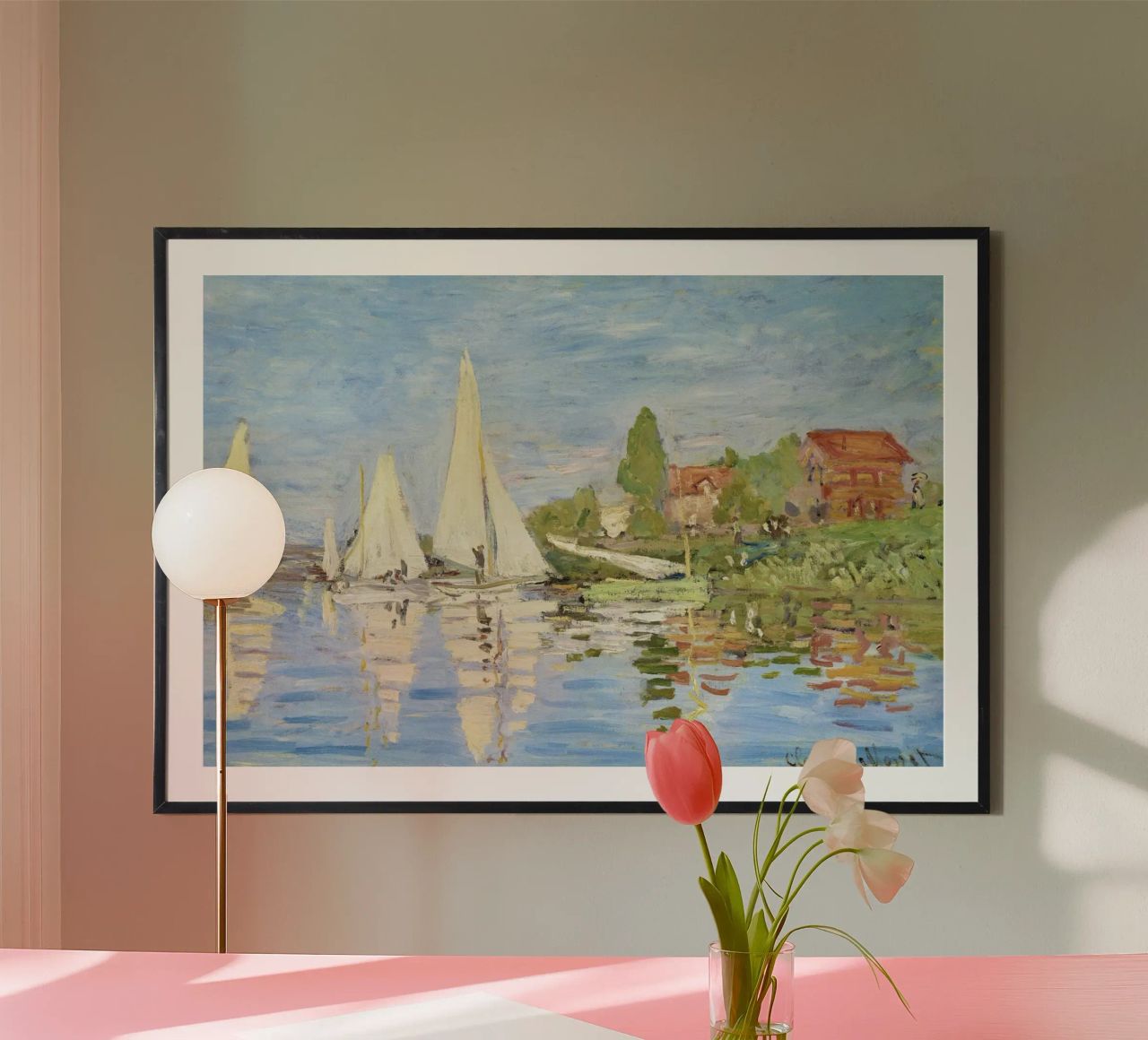 Regate ad Argenteuil" di Claude Monet (1872). poster da Monet Art Prints