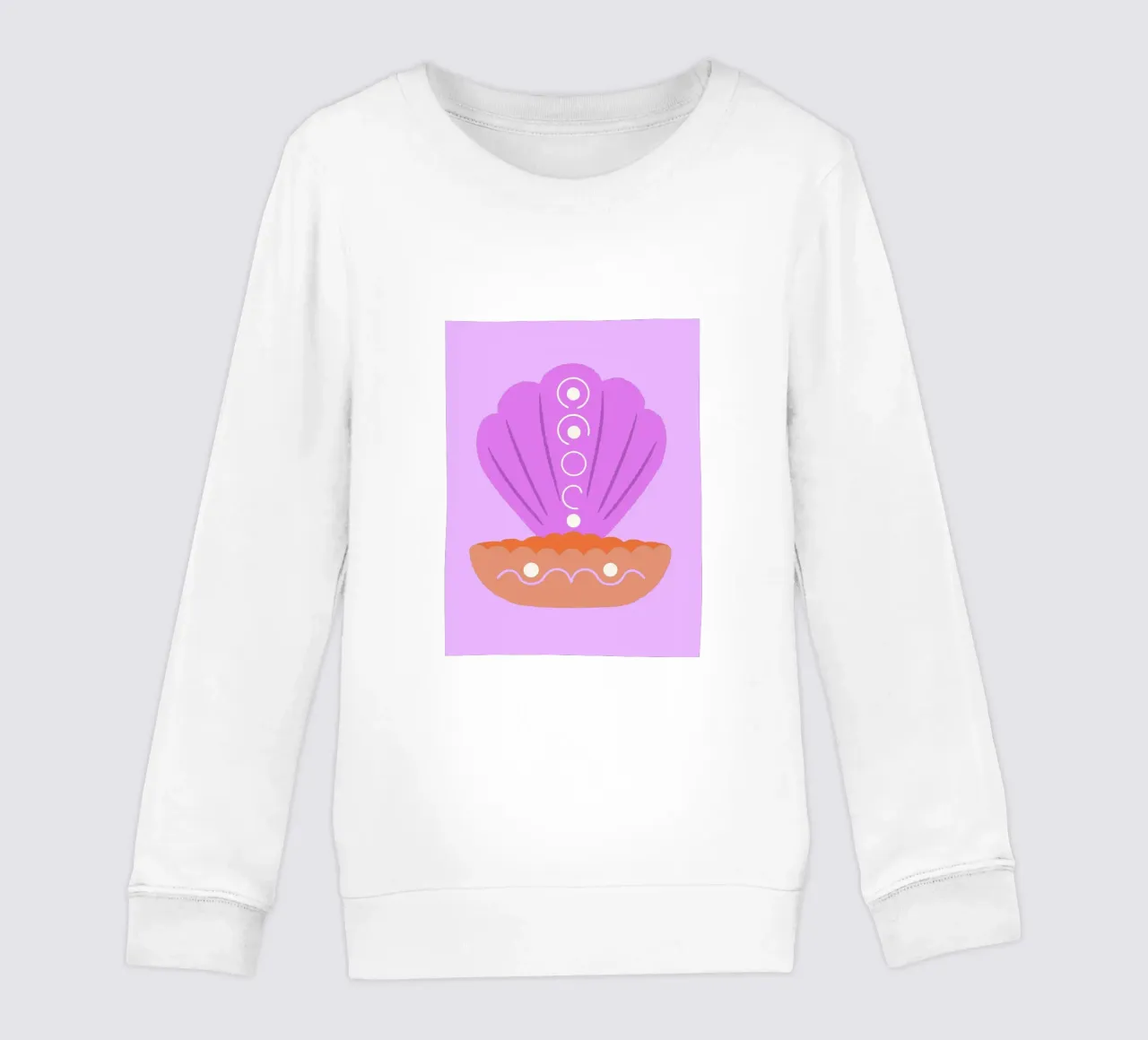 Coquilles de perles sweat enfant de TRENDY POSTER SHOP
