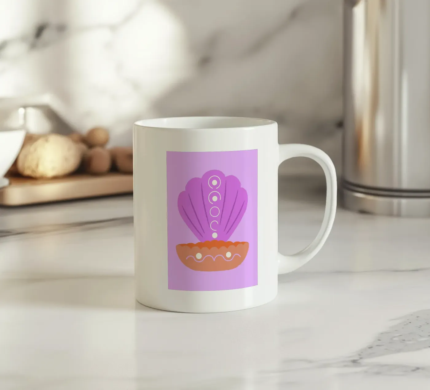 Pearl Shells ceramic mug by TRENDY POSTER SHOP