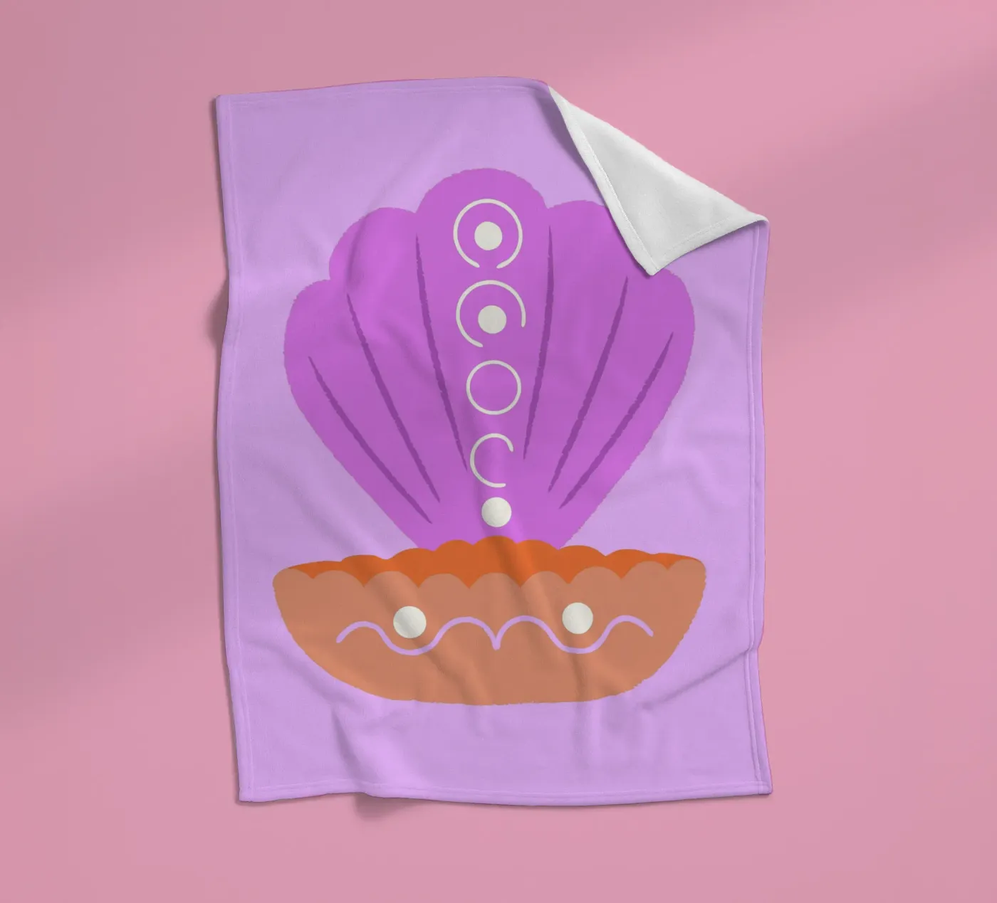 Perlmuscheln Fleecedecke von TRENDY POSTER SHOP