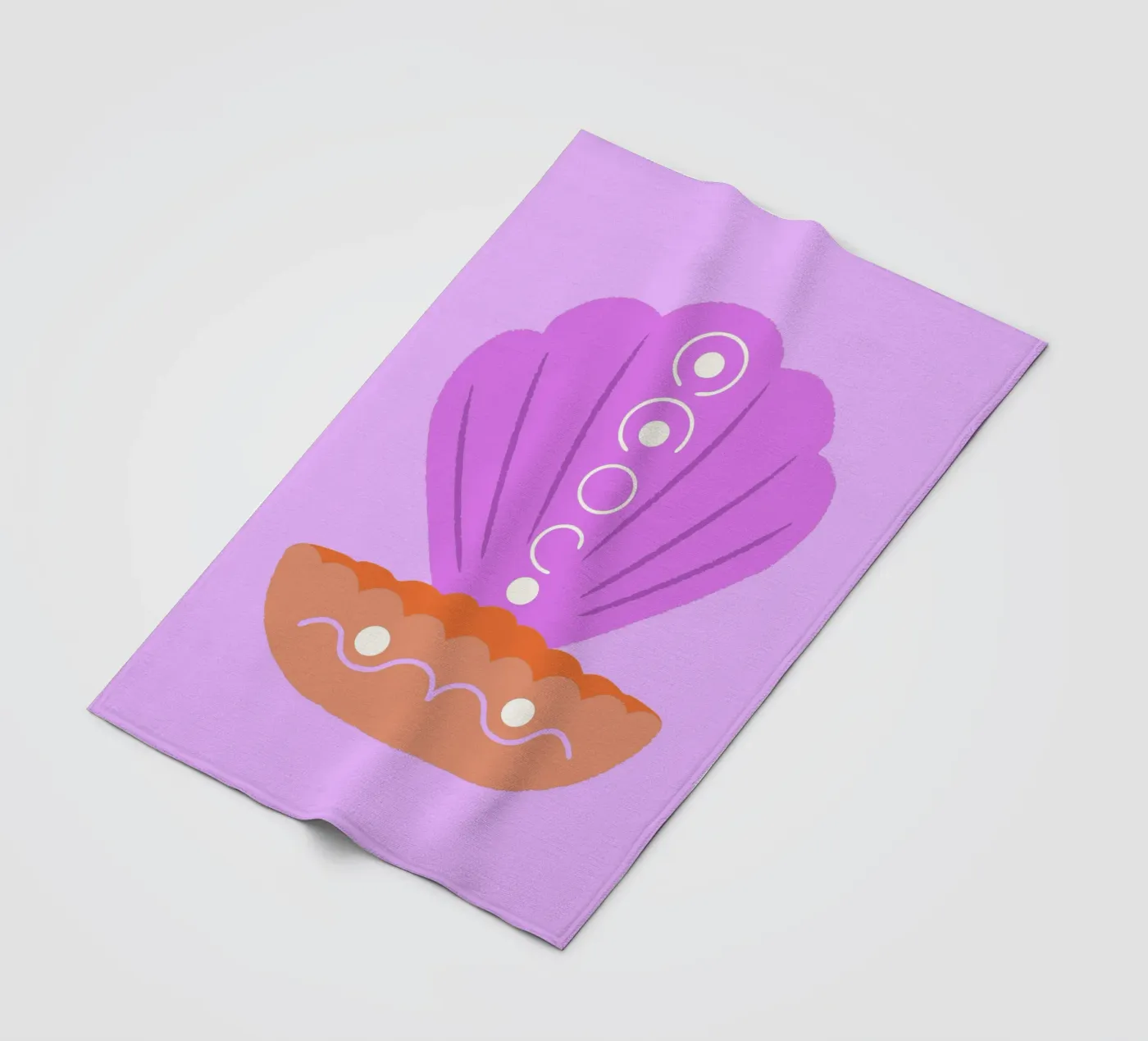 Perlmuscheln Fleecedecke von TRENDY POSTER SHOP