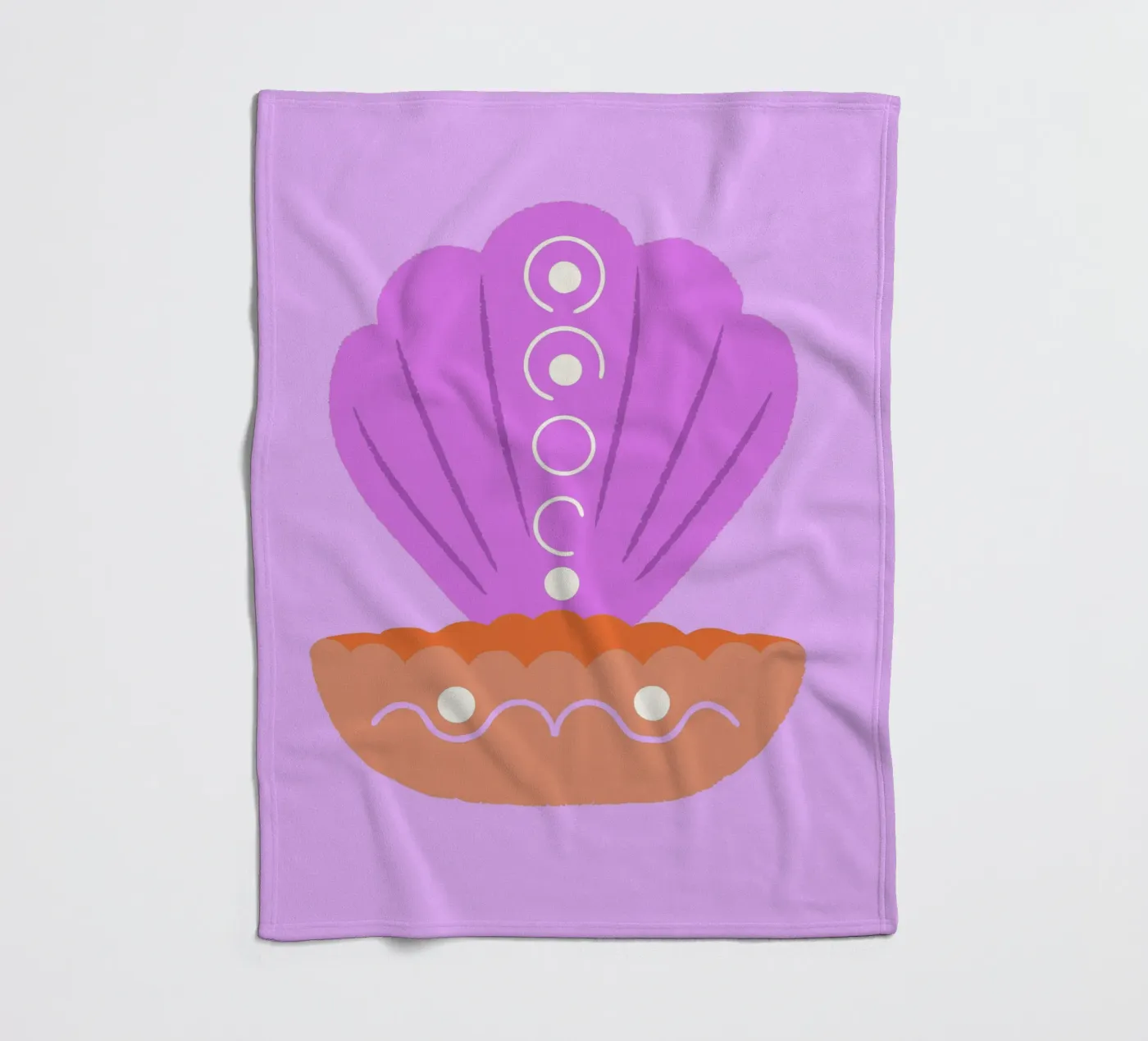 Perlmuscheln Fleecedecke von TRENDY POSTER SHOP