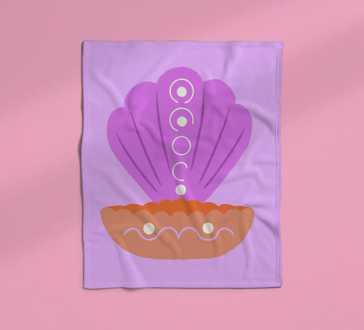 Perlmuscheln Fleecedecke von TRENDY POSTER SHOP