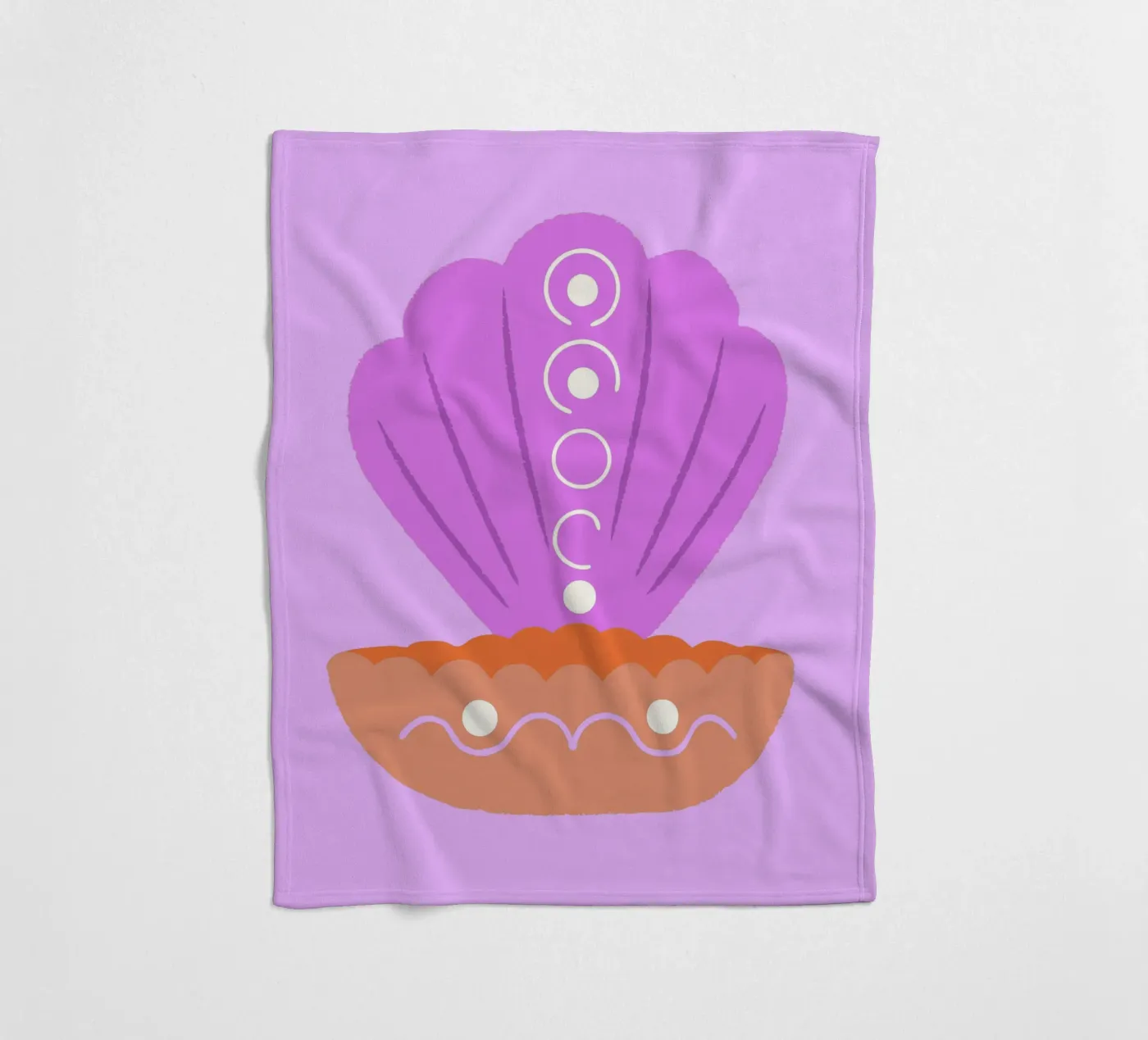 Perlmuscheln Fleecedecke von TRENDY POSTER SHOP