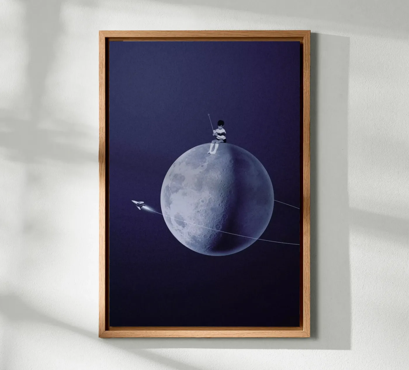 Moonboy alluminio dibond da Maarten Léon