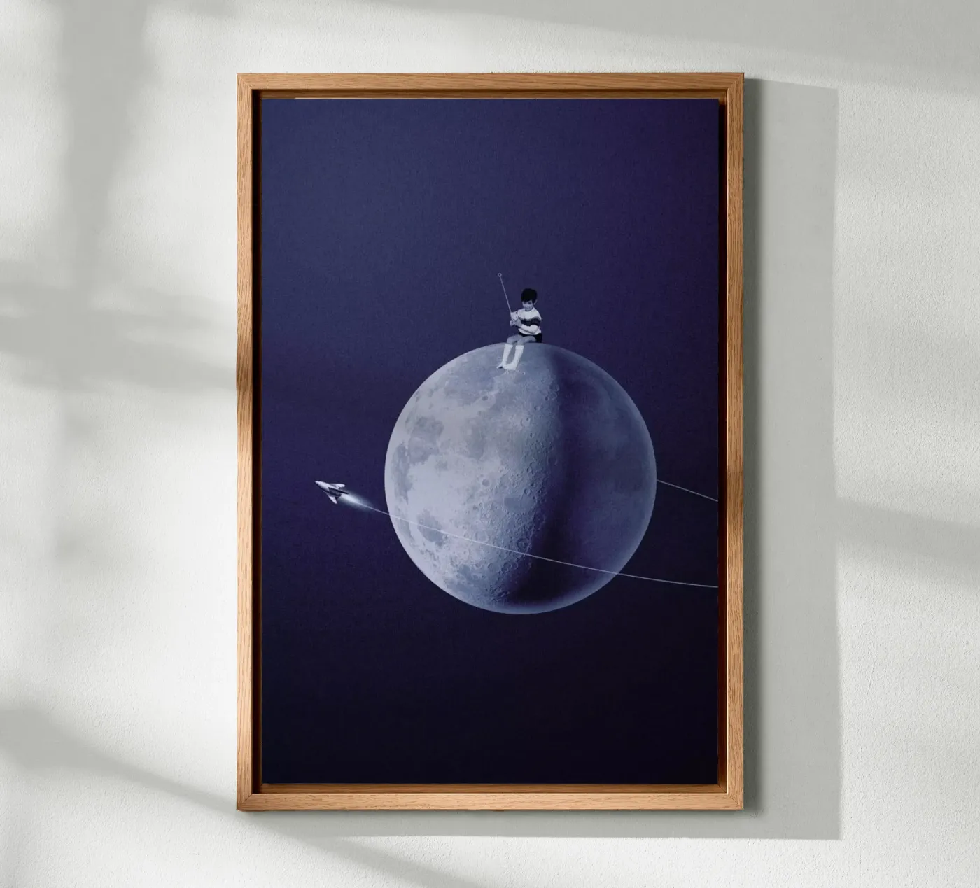 Moonboy canvas van Maarten Léon