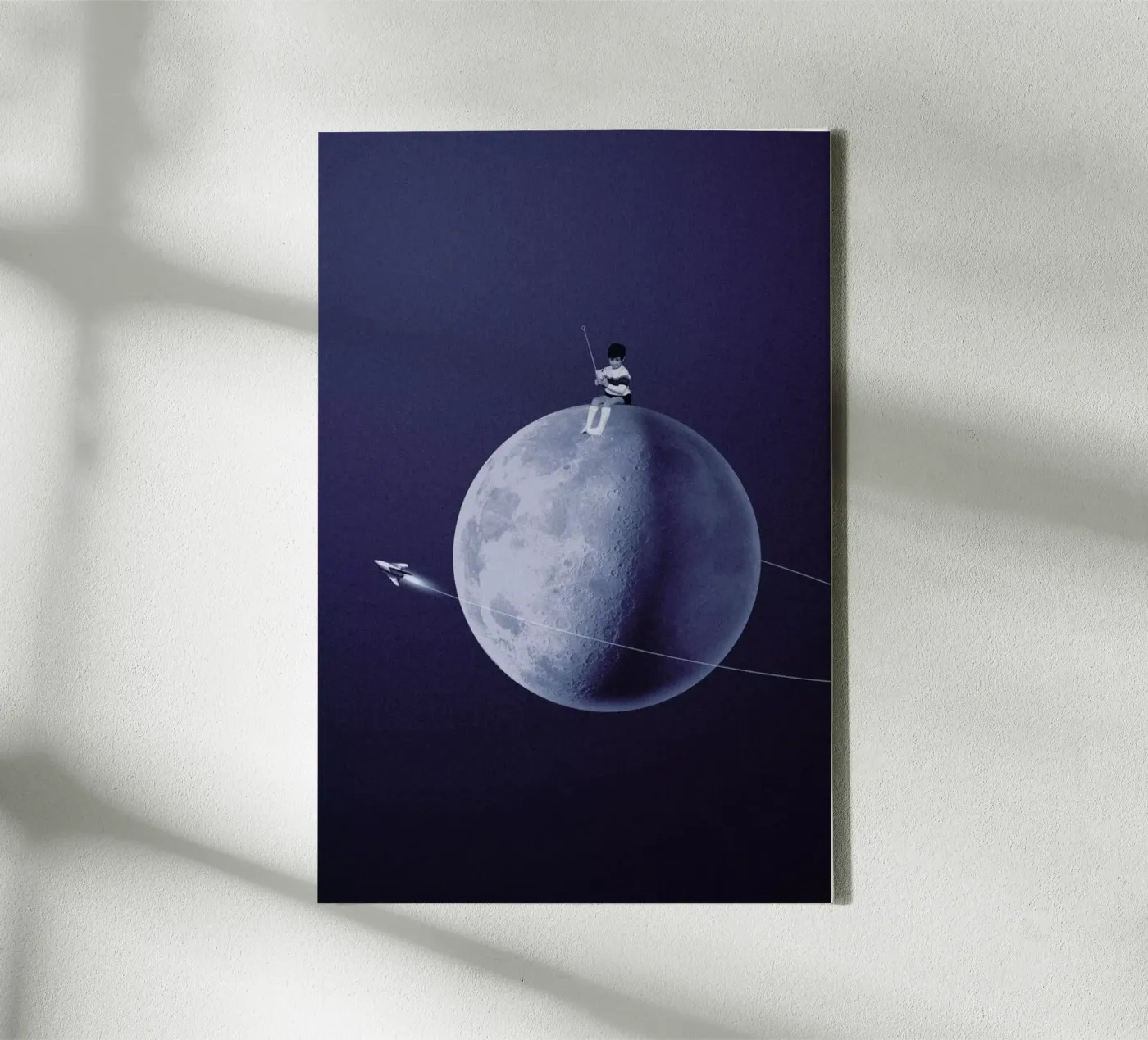 Moonboy canvas van Maarten Léon
