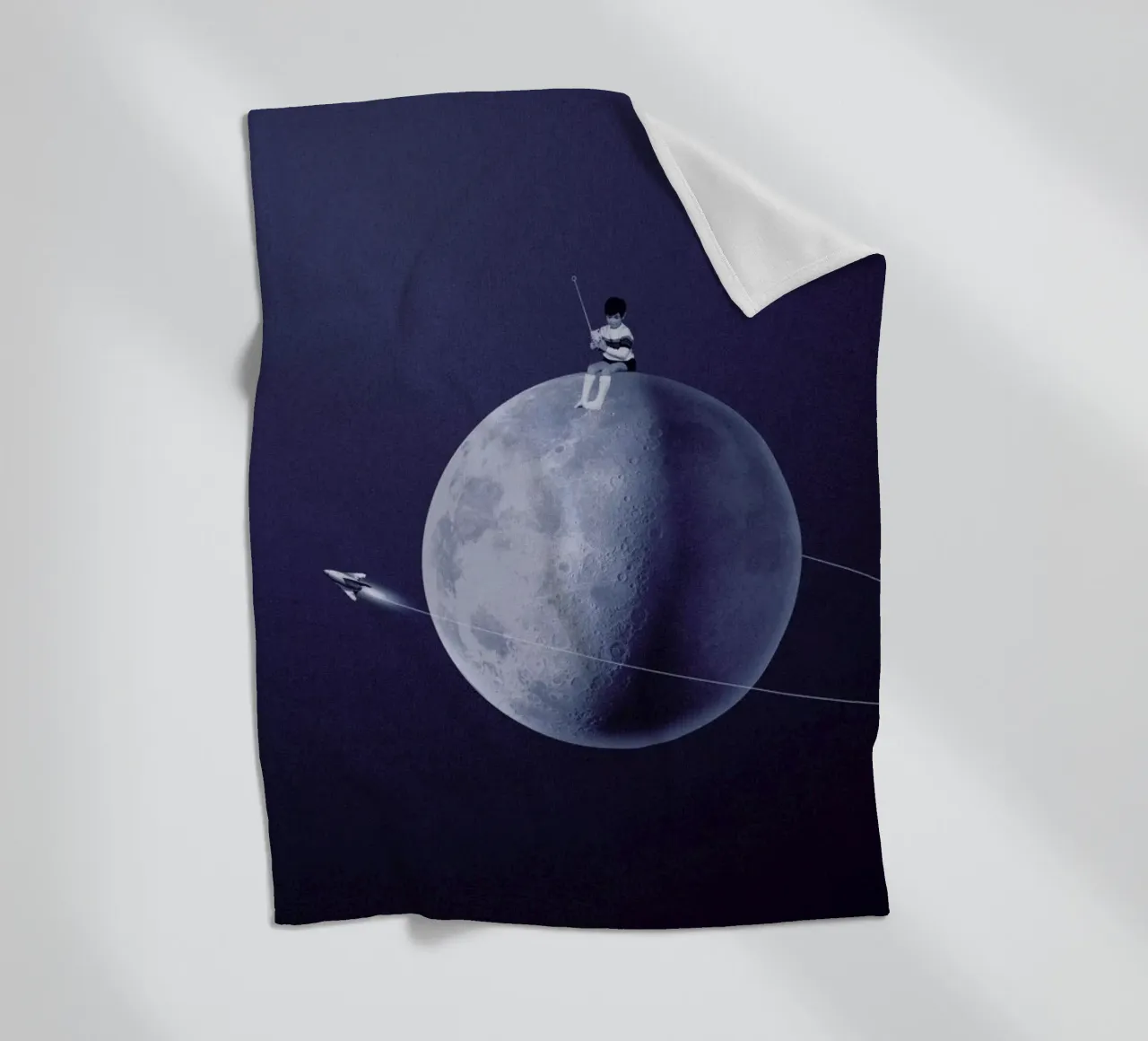 Moonboy Fleecedecke von Maarten Léon