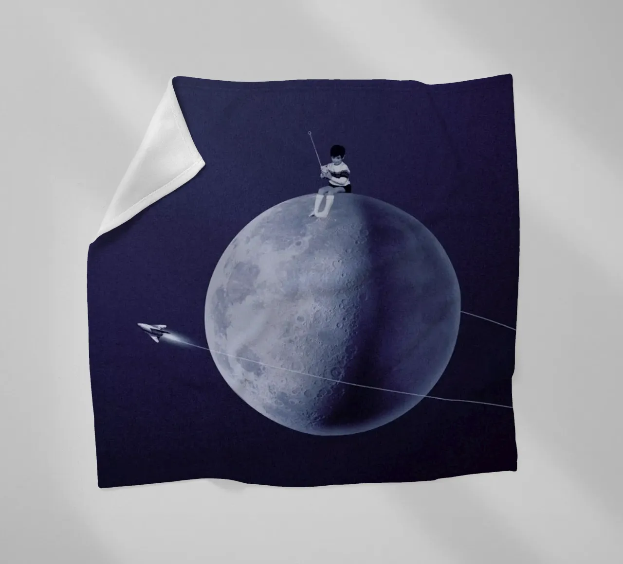 Moonboy Fleecedecke von Maarten Léon