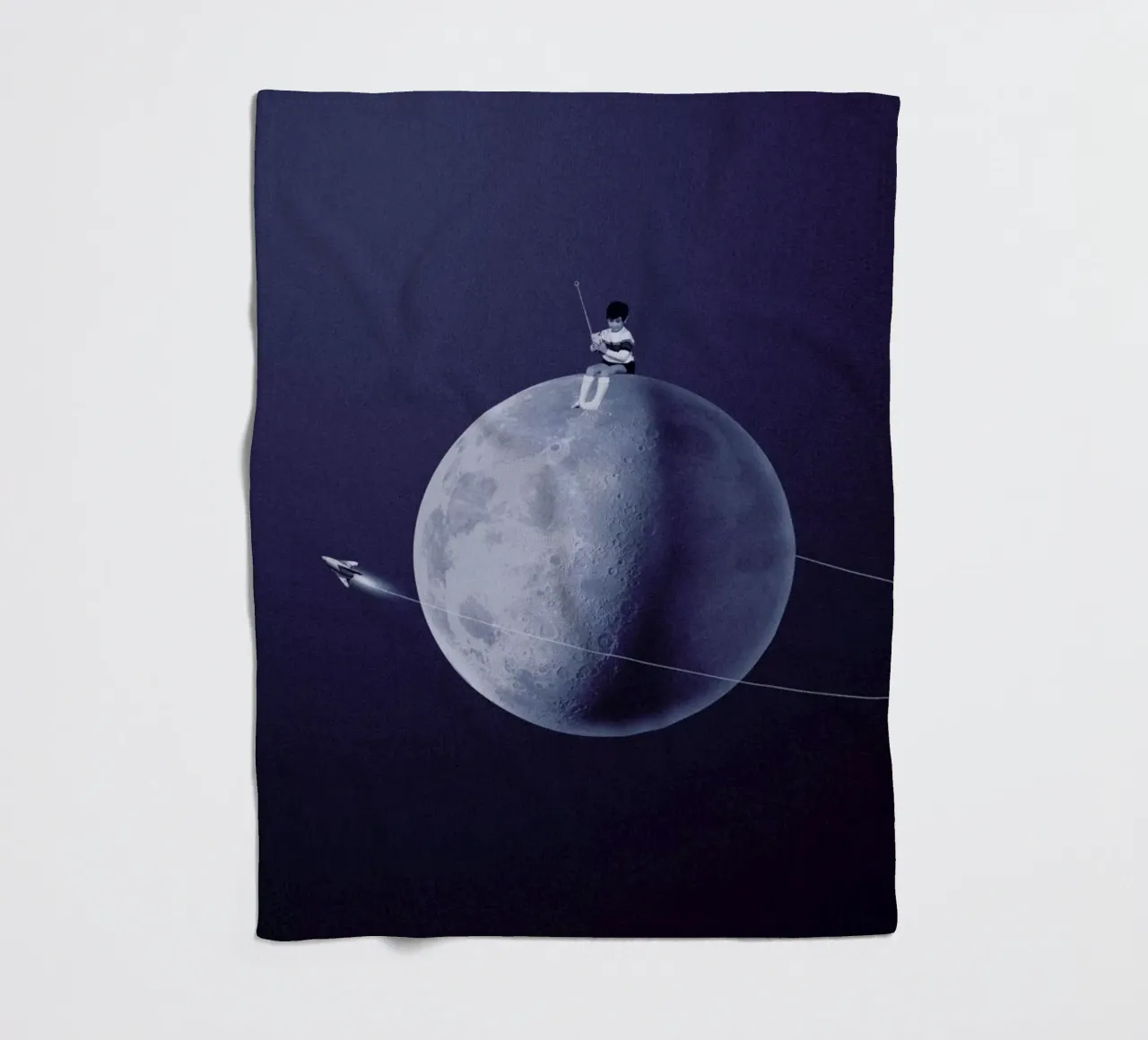 Moonboy Fleecedecke von Maarten Léon