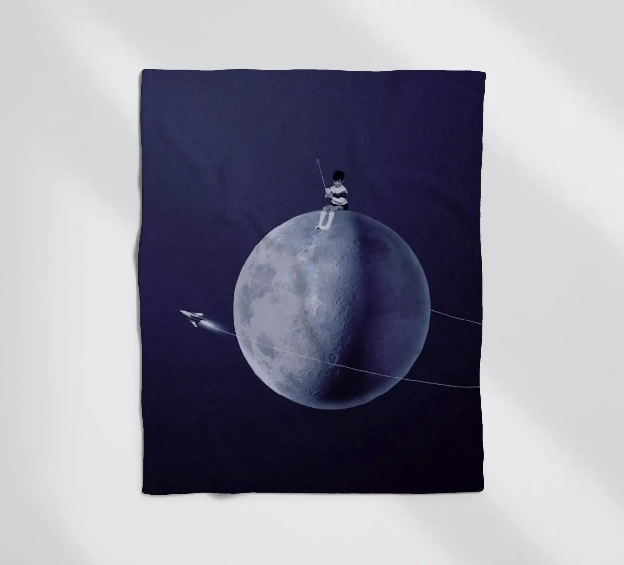 Moonboy Fleecedecke von Maarten Léon