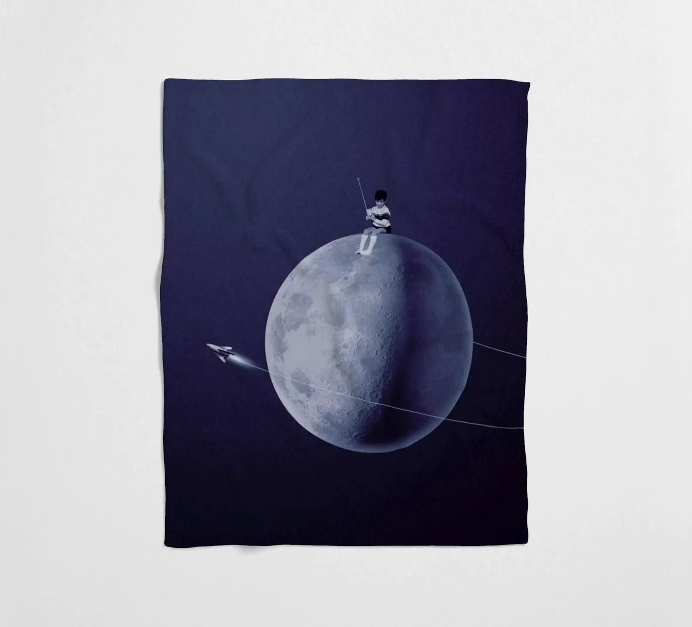 Moonboy Fleecedecke von Maarten Léon