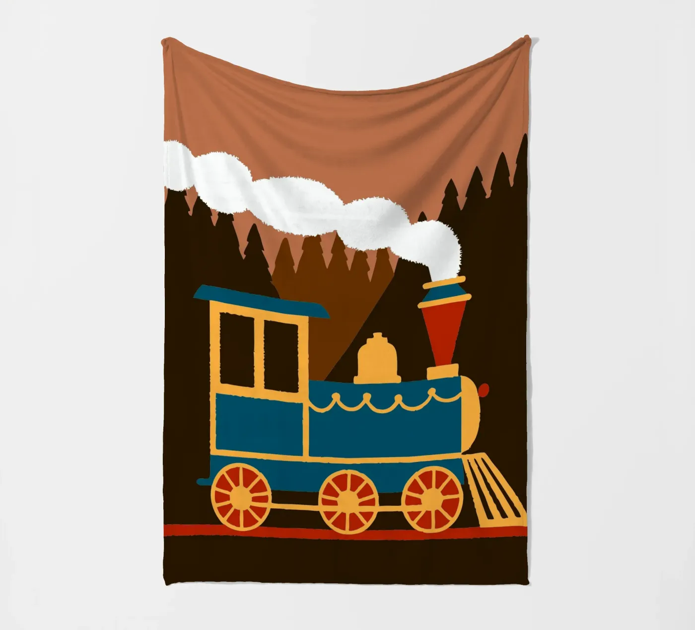 Trein fleecedeken van TRENDY POSTER SHOP