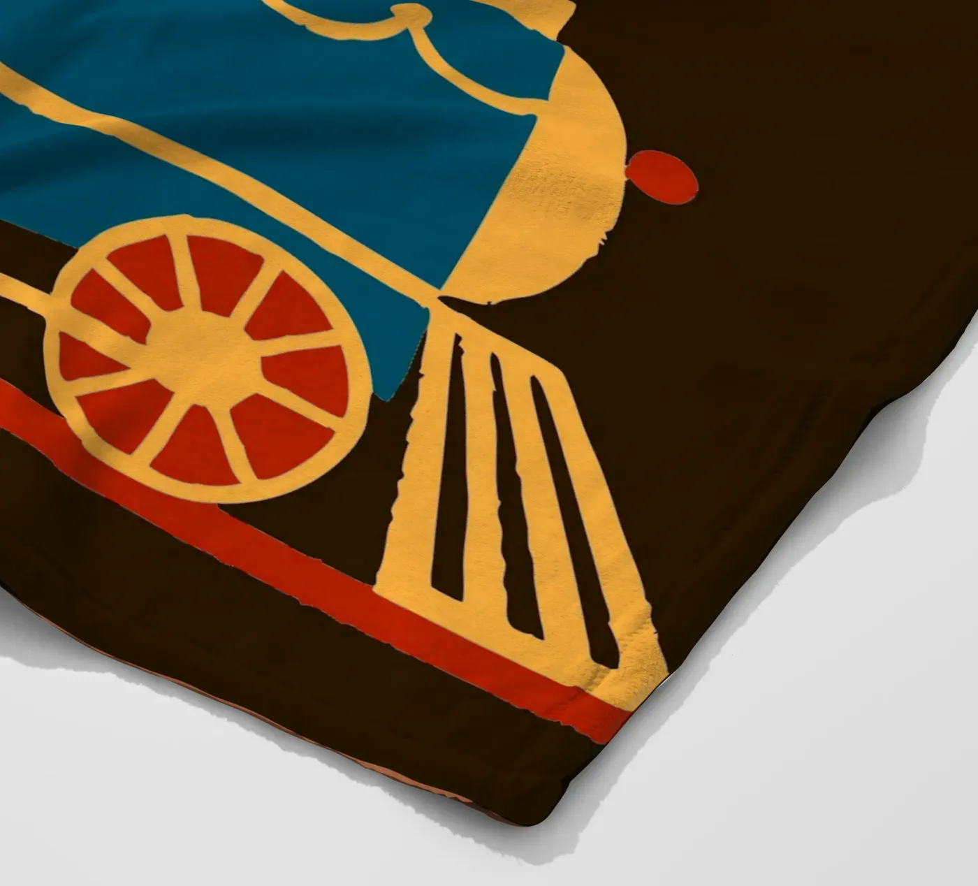 Trein fleecedeken van TRENDY POSTER SHOP