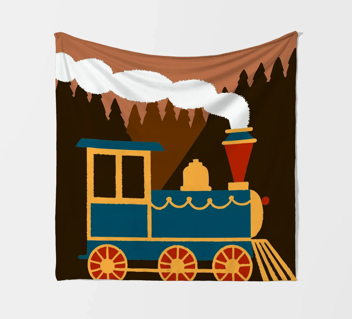 Train fleece blanket by TRENDY POSTER SHOP