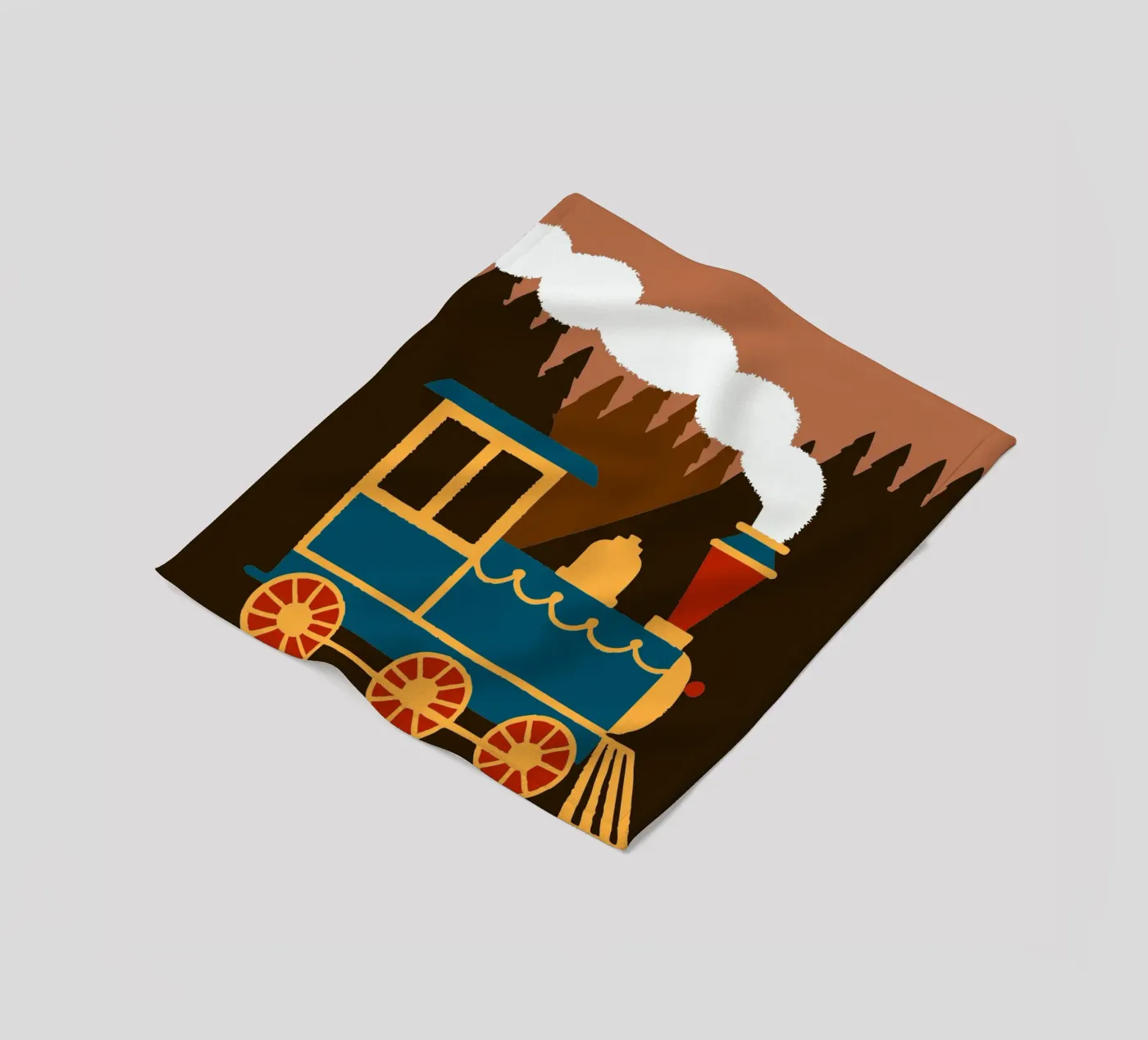 Trein fleecedeken van TRENDY POSTER SHOP
