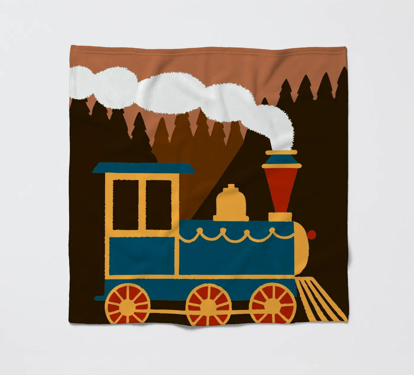 Trein fleecedeken van TRENDY POSTER SHOP