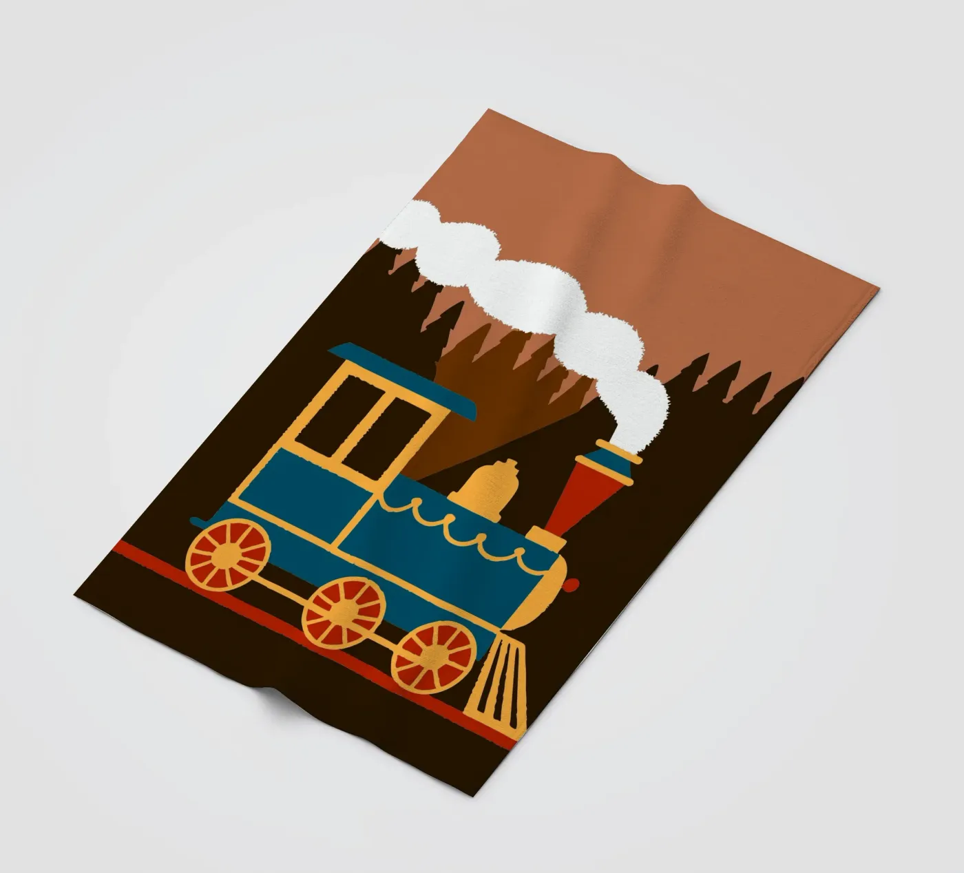 Trein fleecedeken van TRENDY POSTER SHOP