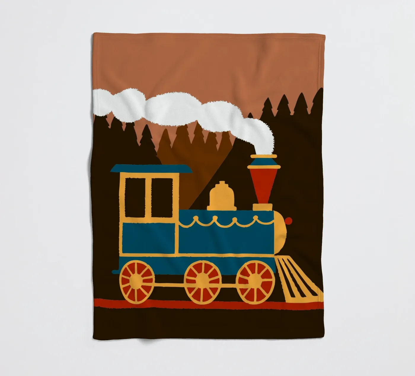 Train fleece blanket by TRENDY POSTER SHOP