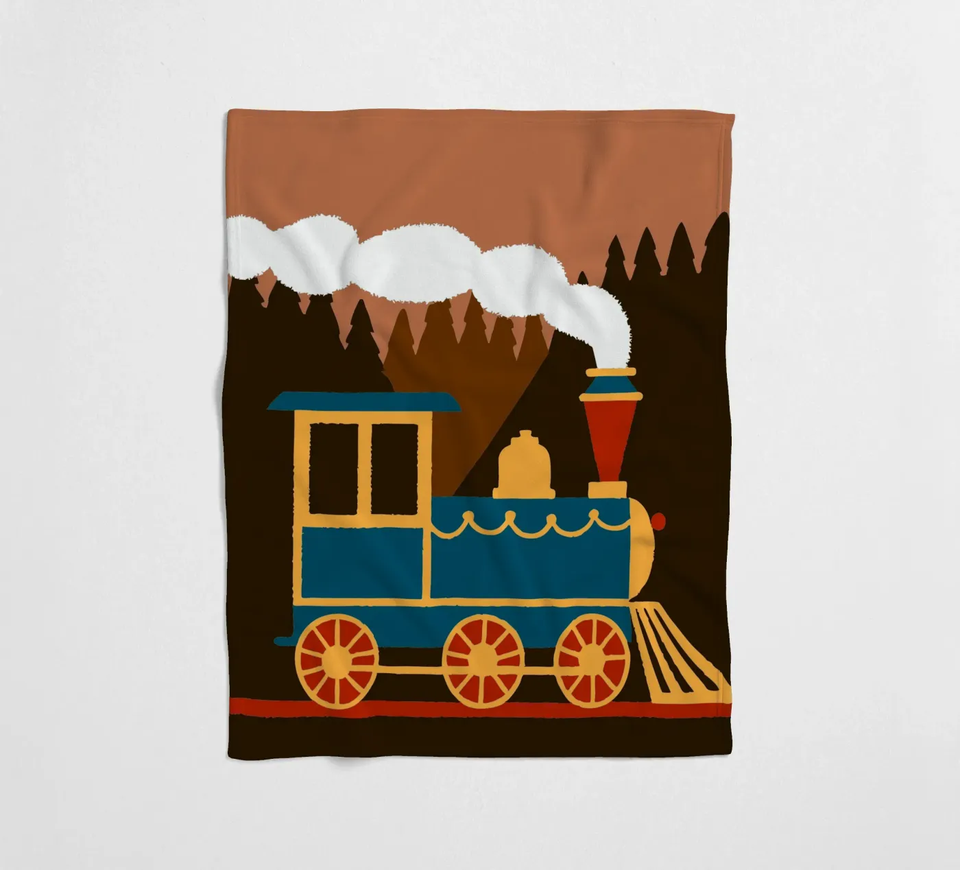 Trein fleecedeken van TRENDY POSTER SHOP