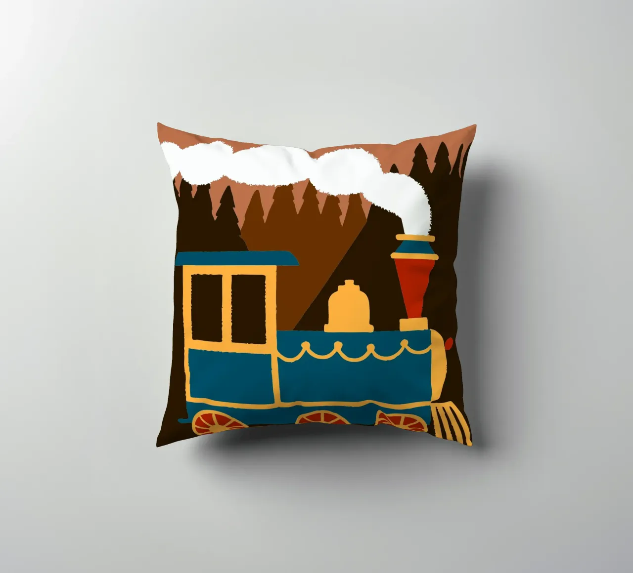 Trein kussen van TRENDY POSTER SHOP