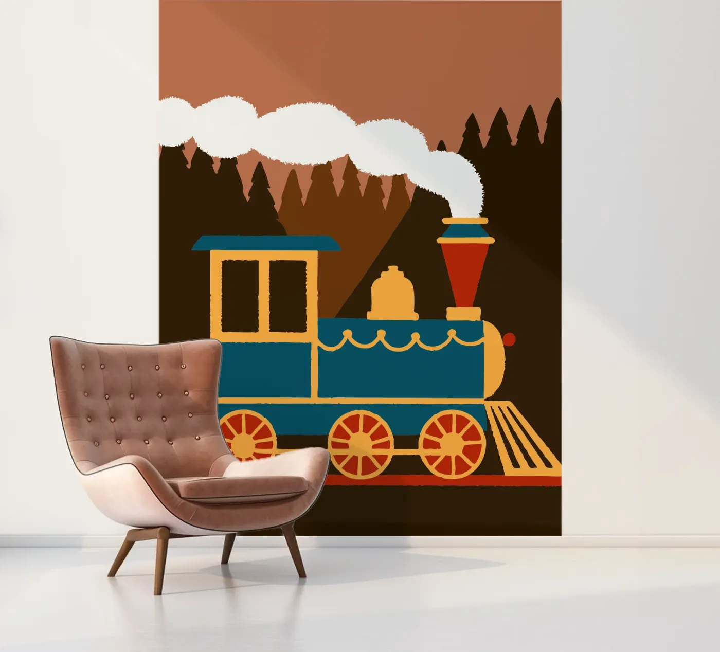 Trein fotobehang van TRENDY POSTER SHOP