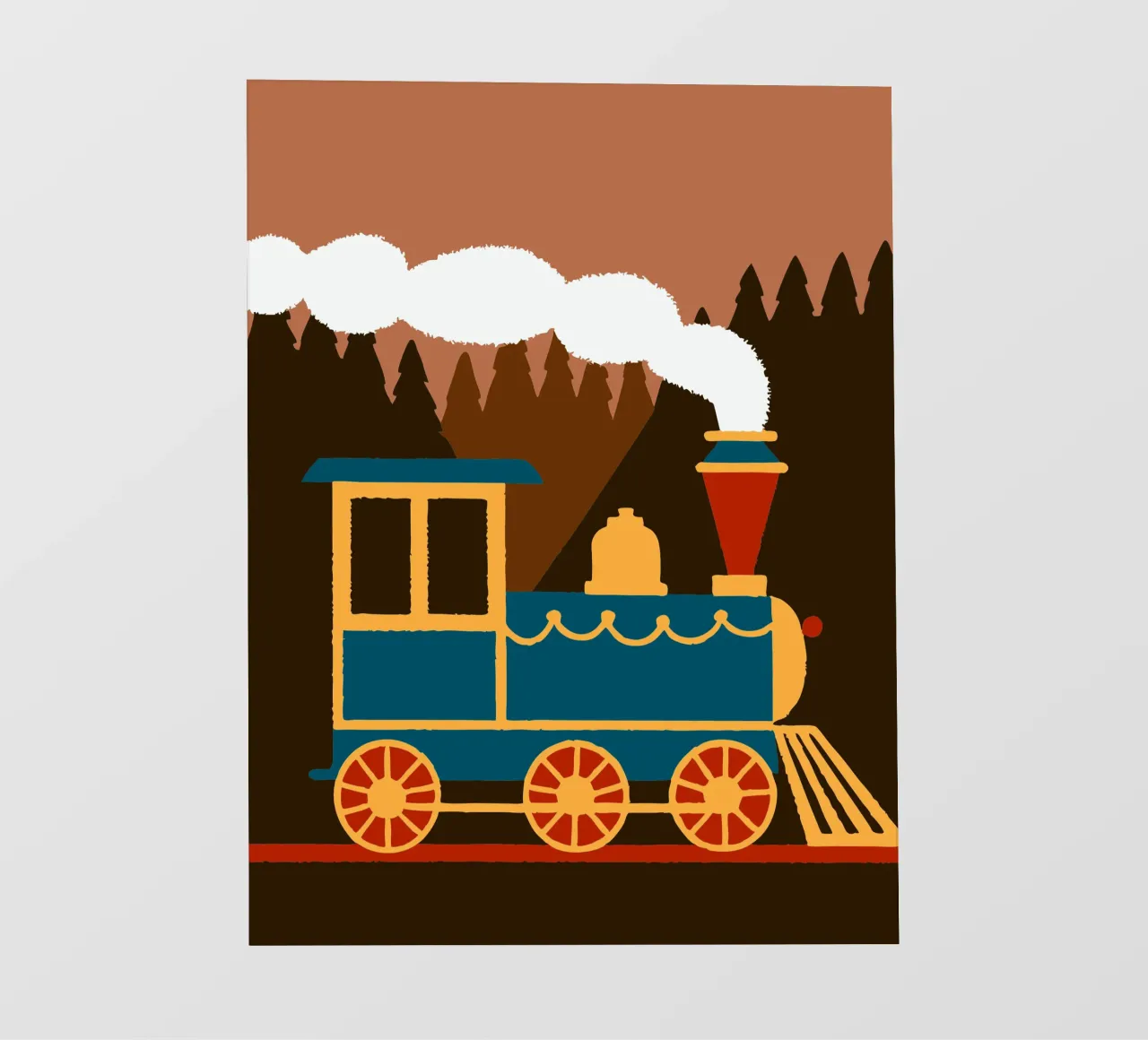 Trein fotobehang van TRENDY POSTER SHOP