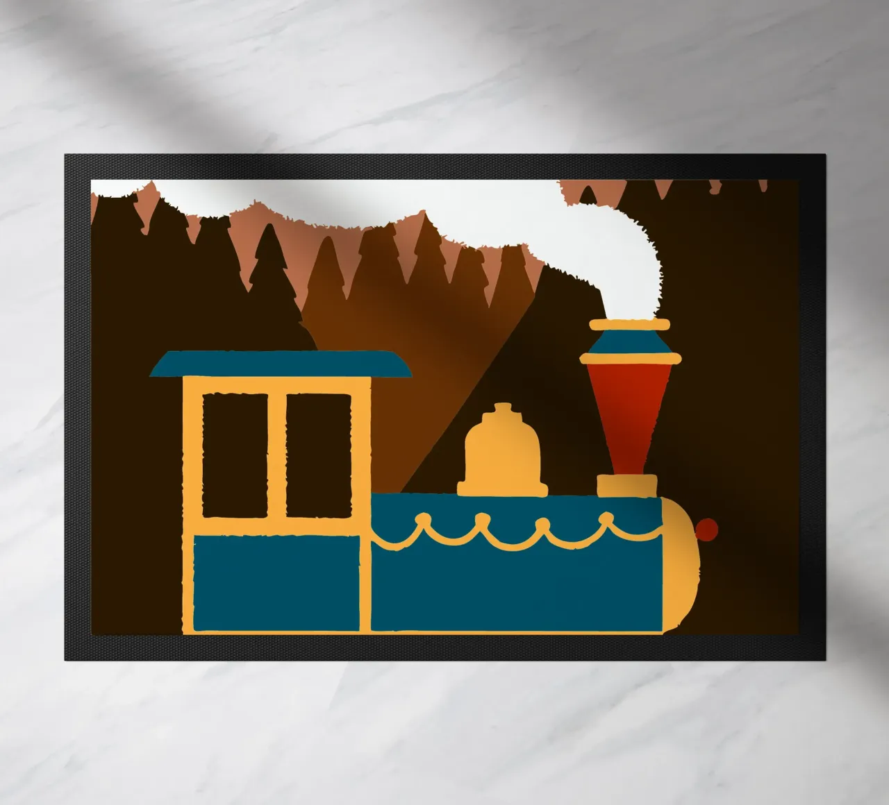 Train doormat by TRENDY POSTER SHOP