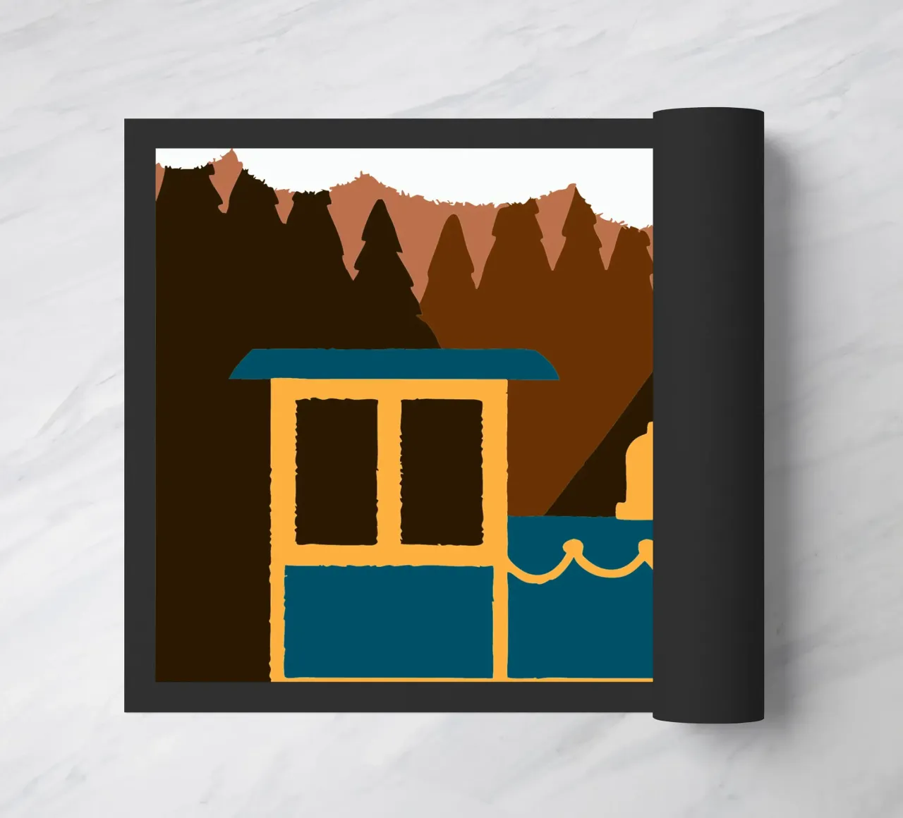 Train doormat by TRENDY POSTER SHOP