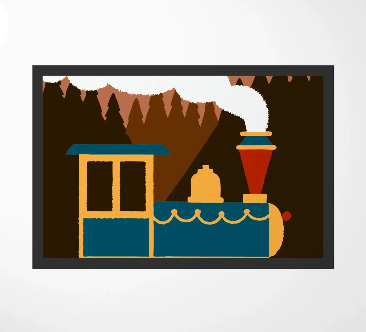 Train doormat by TRENDY POSTER SHOP