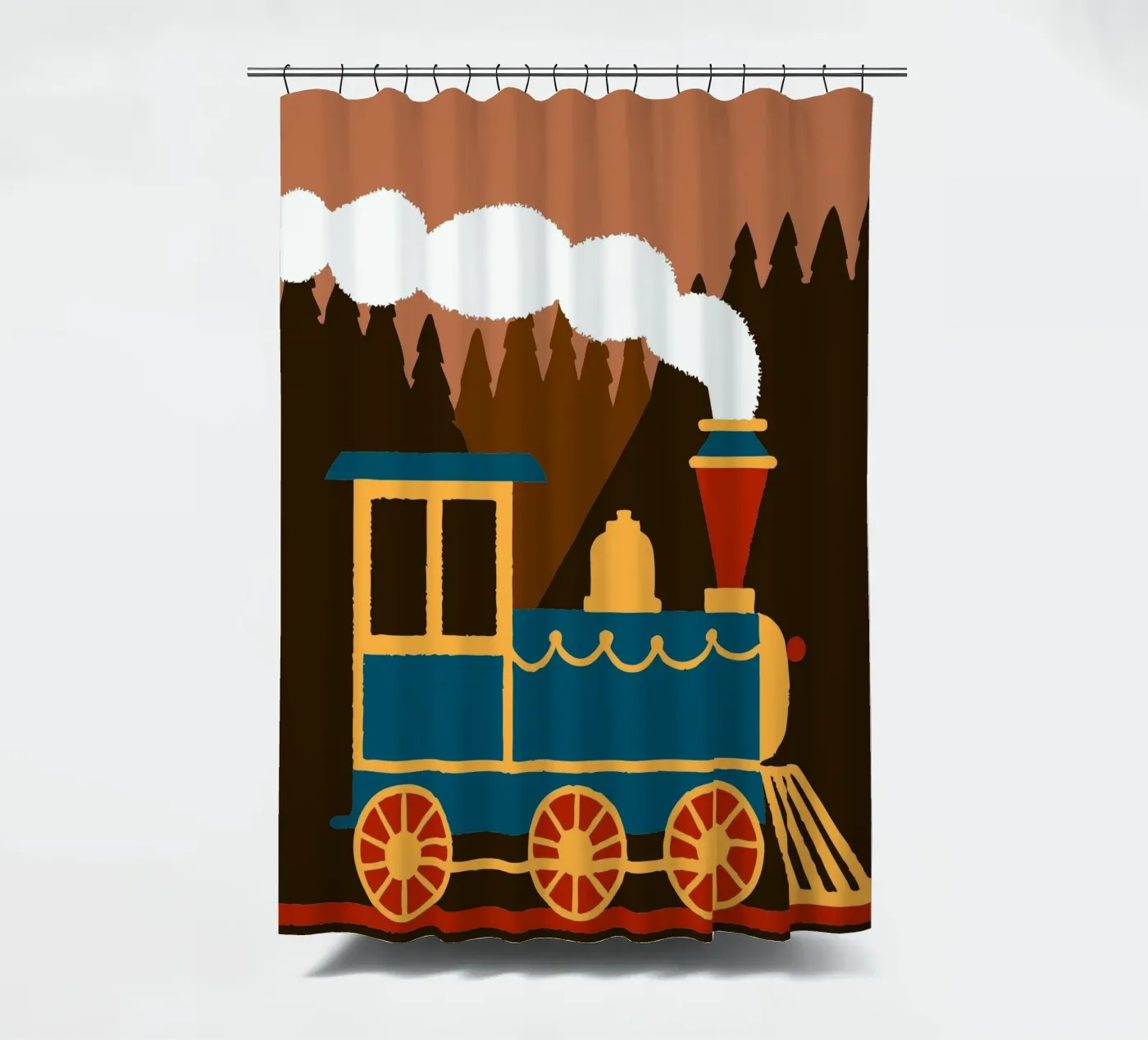 Train douchegordijn van TRENDY POSTER SHOP