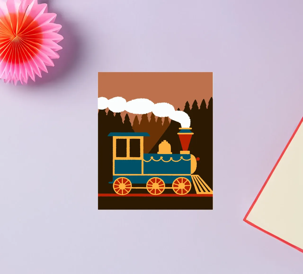 Train sticker by TRENDY POSTER SHOP