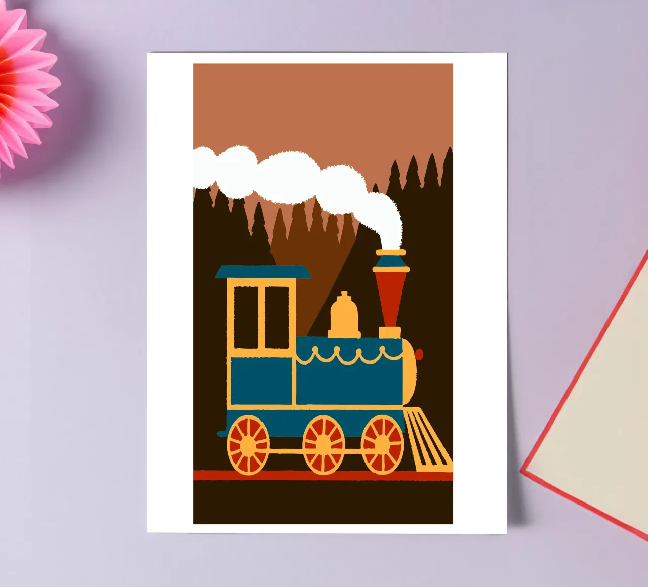 Train sticker sheet by TRENDY POSTER SHOP
