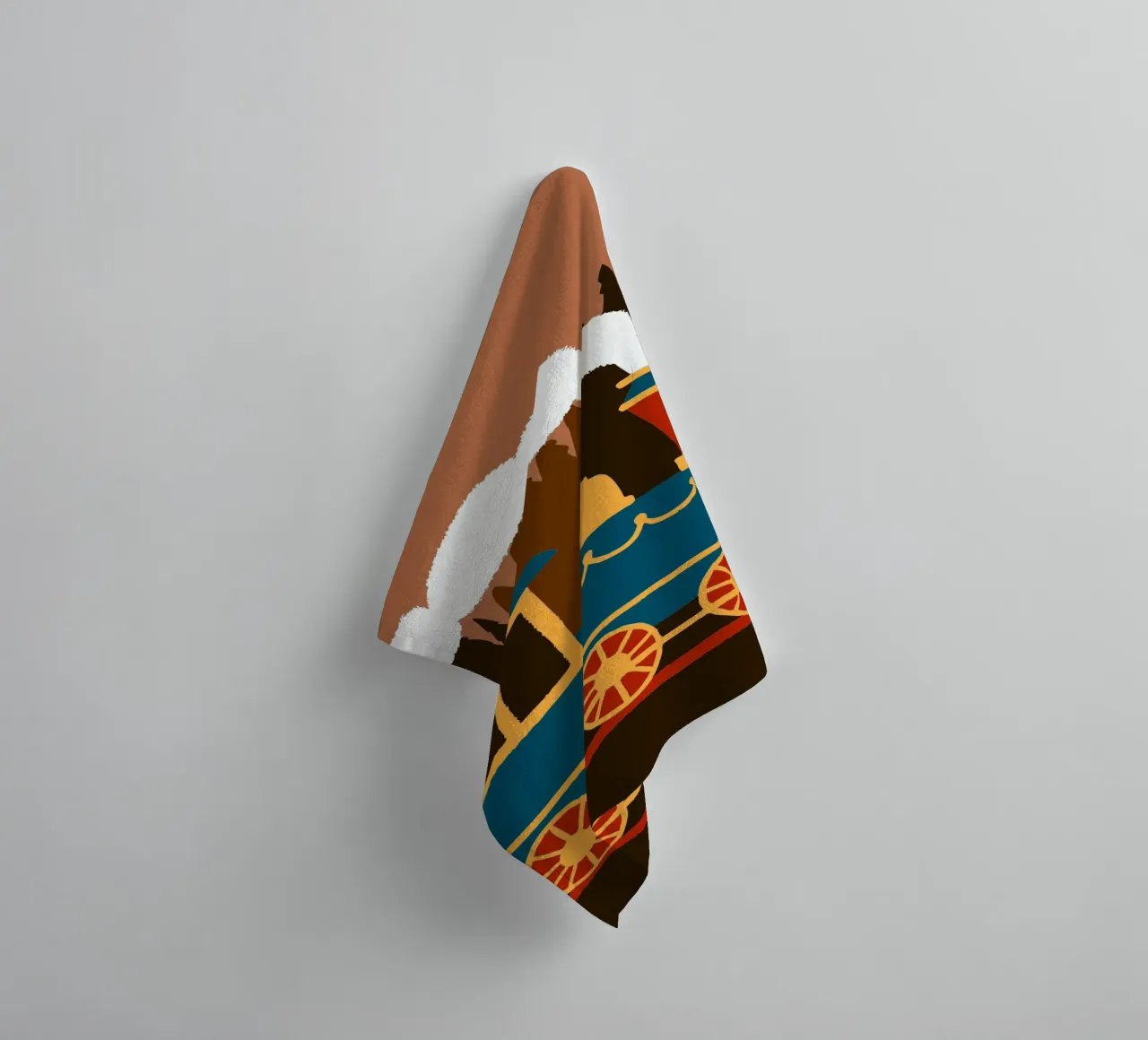 Train towel by TRENDY POSTER SHOP